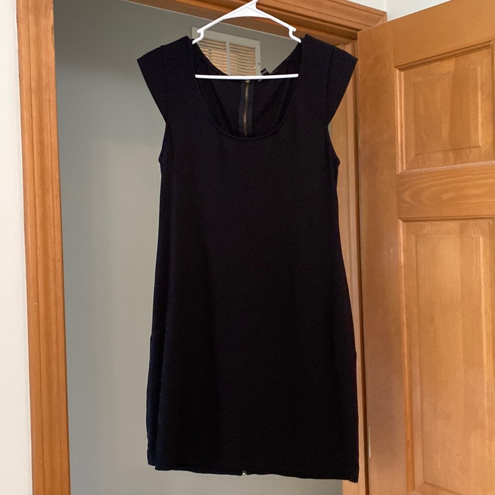 Plain black dress